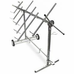 BITUXX Lackierständer Lackierbock Drehlackierständer 360° Fahrbar 6-Armig Pulverbeschichtet