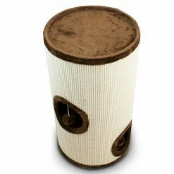 BITUXX Sisaltonne Kratztonne Katzentonne Katzenbaum Katzenhöhle Kratzbaum Mit Plüsch Und Sisal 70 Cm Braun -BITUXX Geschäft 16673248 3