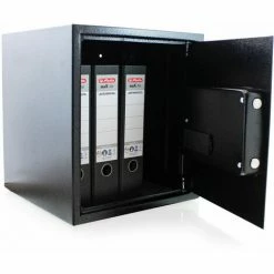 BITUXX Elektronischer Akten Safe Tresor Wandtresor Wandsafe Geldschrank Möbeltresor Stahlschrank Geldsafe Geldtresor Panzerschrank Dokumententresor Schwarz