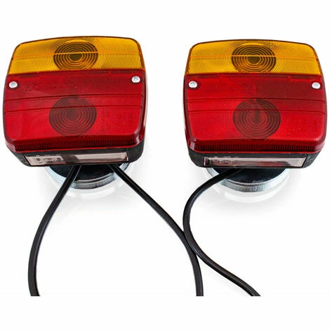 BITUXX PKW Anhänger Rückleuchten Beleuchtungs Set 7 Polig Mit Magnet – Bild 3