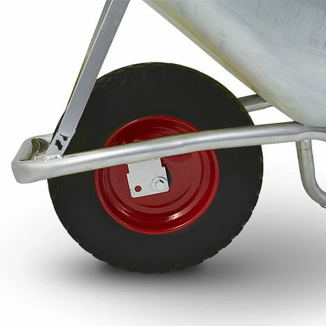 BITUXX Ersatzrad Schubkarre 400x90 Schubkarrenrad 40cm PU Schubkarrenreifen 4.80/4.00-8 Mit Nadelgelagerter Achse (Schwarz) – Bild 2