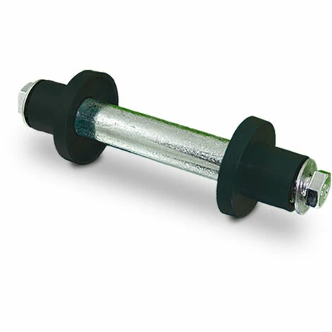 BITUXX Ersatzrad Schubkarre 400x90 Schubkarrenrad 40cm PU Schubkarrenreifen 4.80/4.00-8 Mit Nadelgelagerter Achse (Schwarz) – Bild 4