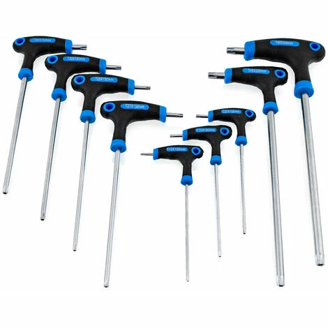 BITUXX 20 Tlg. Innen Inbus Und Torx T Schraubendreher Set Steckschlüsselsatz Schraubenzieher Quergriff 2-10 Mm T10 - T50 Satz Set – Bild 2