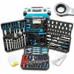 BITUXX Werkzeugkoffer 1200 Teilig Knarrenkasten Werkzeugkiste Werkzeugtrolley Nusskasten Ratschenkasten Ratsche Nüsse Steckschlüssel Torx Vielzahn Ratschen Mit Ratschenringschlüssel