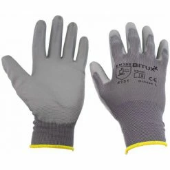 BITUXX 10 Paar M (8) Arbeitshandschuhe Montagehanschuhe Handschuhe Schutzhandschuhe Mit PU Beschichtung