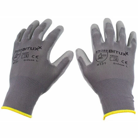 BITUXX 10 Paar XL (10) Arbeitshandschuhe Montagehanschuhe Handschuhe Schutzhandschuhe Mit PU Beschichtung 2 BITUXX 10 Paar XL (10) Arbeitshandschuhe Montagehanschuhe Handschuhe Schutzhandschuhe Mit PU Beschichtung – Bild 2