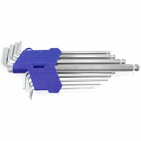 BITUXX 9-tlg Innensechskant Schlüssel Schraubedreher Satz Inneninbus 1.5-10 Mm Extra Lang – Bild 3