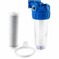 BITUXX Wasserfilter Vorfilter Schmutzfilter Pumpen Hauswasserwerke 4000L/h (Vorfilter 3/4" + AS Filter)