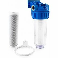 BITUXX Wasserfilter Vorfilter Schmutzfilter Pumpen Hauswasserwerke 4000L/h (Vorfilter 1" + AS Filter)