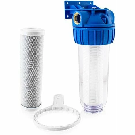 BITUXX Wasserfilter Vorfilter Schmutzfilter Pumpen Hauswasserwerke 4000L/h (Vorfilter 1" + AS Filter)