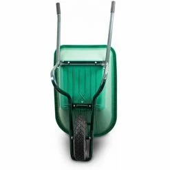 BITUXX Schubkarre 100L Schubkarren Schiebkarre Bauschubkarre Mit PVC Wanne Und PU RAD Bis 250kg (Schubkarre Mit PVC Mulde Und PU Rad Schwarz) -BITUXX Geschäft 23451891 4