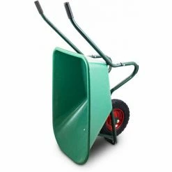 BITUXX Schubkarre 100L Schubkarren Schiebkarre Bauschubkarre Mit PVC Wanne Und PU RAD Bis 250kg (Schubkarre Mit PVC Mulde Und PU Rad Schwarz) -BITUXX Geschäft 23451891 5