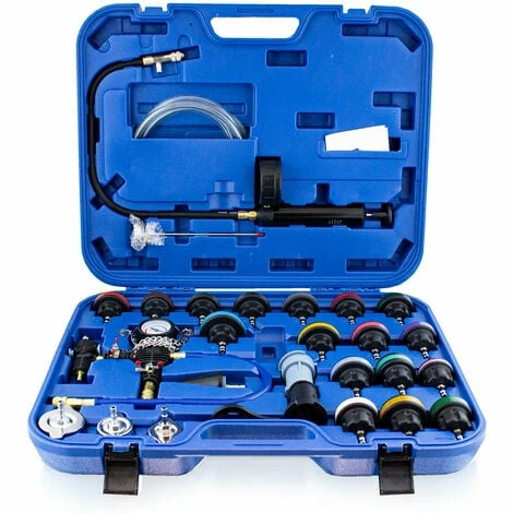 BITUXX 28 Tlg. KFZ Kühlsystem Abdrückgerät Druckprüfung Abdrücken Tester Kühler Werkzeug 28 Teilig Messbereich 0-2,5 Bar, Für Alle Gängigen PKW Geeignet! 1 BITUXX 28 Tlg. KFZ Kühlsystem Abdrückgerät Druckprüfung Abdrücken Tester Kühler Werkzeug 28 Teilig Messbereich 0-2,5 Bar, Für Alle Gängigen PKW Geeignet!