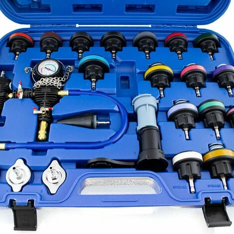 BITUXX 28 Tlg. KFZ Kühlsystem Abdrückgerät Druckprüfung Abdrücken Tester Kühler Werkzeug 28 Teilig Messbereich 0-2,5 Bar, Für Alle Gängigen PKW Geeignet! 2 BITUXX 28 Tlg. KFZ Kühlsystem Abdrückgerät Druckprüfung Abdrücken Tester Kühler Werkzeug 28 Teilig Messbereich 0-2,5 Bar, Für Alle Gängigen PKW Geeignet! – Bild 2