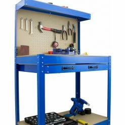 BITUXX Werkbank Werktisch Arbeitstisch Arbeitsplatte Lochwand Schublade Werkstatt 80 X 50 X 140 Cm -BITUXX Geschäft 23735103 3