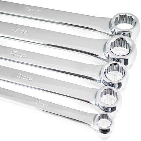 BITUXX 5 tlg Doppel Ringschlüssel Schraubenschlüssel Aussen Torx Gerade Extra Lang Set 8-19 mm Länge: 233-410 mm BITUXX 5 Tlg Doppel Ringschlüssel Schraubenschlüssel Aussen Torx Gerade Extra Lang Set 8-19 Mm Länge: 233-410 Mm -BITUXX Geschäft 26554675 4