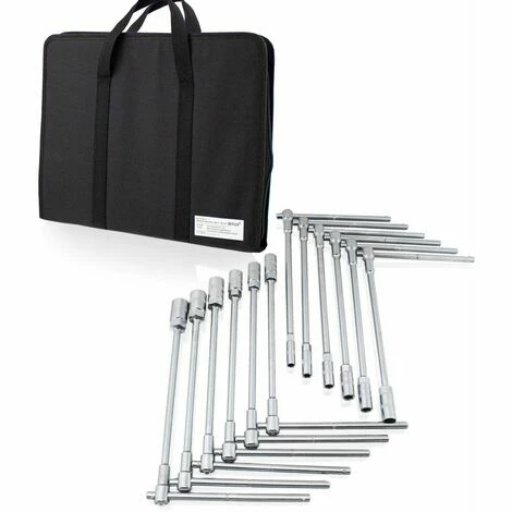 BITUXX 12 tlg Innen Sechskant Steckschlüssel Werkzeug Set Stecknuss Satz mit Tragekoffer T-Griff Nuss (8-19mm) BITUXX 12 Tlg Innen Sechskant Steckschlüssel Werkzeug Set Stecknuss Satz Mit Tragekoffer T-Griff Nuss (8-19mm) -BITUXX Geschäft 28376507 1