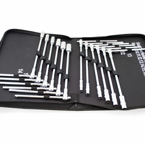BITUXX 12 tlg Innen Sechskant Steckschlüssel Werkzeug Set Stecknuss Satz mit Tragekoffer T-Griff Nuss (8-19mm) BITUXX 12 Tlg Innen Sechskant Steckschlüssel Werkzeug Set Stecknuss Satz Mit Tragekoffer T-Griff Nuss (8-19mm) -BITUXX Geschäft 28376507 3