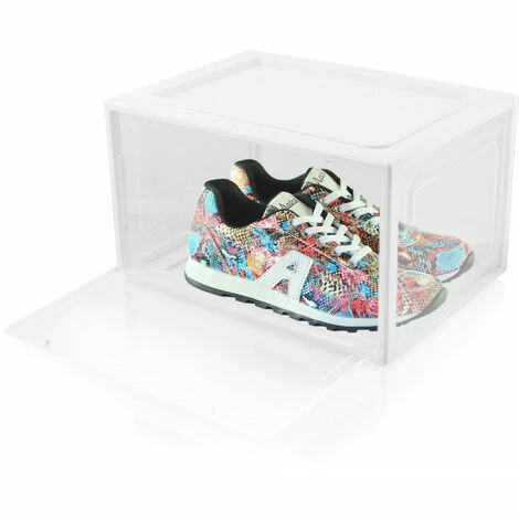 BITUXX 3er Set Weiße Schuhbox Stapelbar Aufbewahrungsbox Kunststoffbox Schuhkasten Schuhkarton Schuhorganizer bis Gr.47 BITUXX 3er Set Weiße Schuhbox Stapelbar Aufbewahrungsbox Kunststoffbox Schuhkasten Schuhkarton Schuhorganizer Bis Gr.47 -BITUXX Geschäft 29106045 4