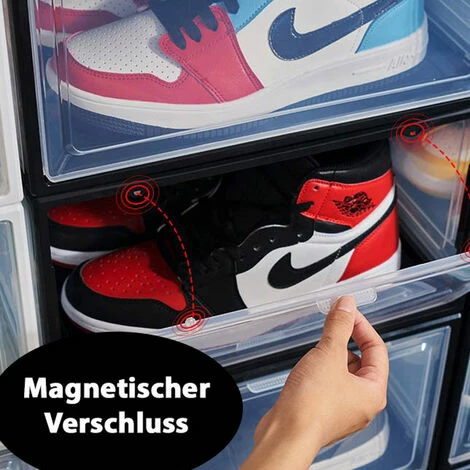 BITUXX 3er Set Weiße Schuhbox Stapelbar Aufbewahrungsbox Kunststoffbox Schuhkasten Schuhkarton Schuhorganizer bis Gr.47 BITUXX 3er Set Weiße Schuhbox Stapelbar Aufbewahrungsbox Kunststoffbox Schuhkasten Schuhkarton Schuhorganizer Bis Gr.47 -BITUXX Geschäft 29106045 5