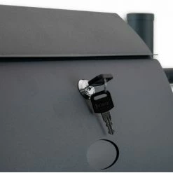 BITUXX Freistehender Doppelstandbriefkasten Briefkastenanlage Briefkasten Mit Zeitungsrolle Halbrund Dunkelgrau Anthrazit -BITUXX Geschäft 29356348 5