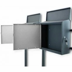 BITUXX Design Doppelstandbriefkasten Briefkastenanlage Seitenschloss Und Zeitungsfach Dunkelgrau / Hellgrau 2 BITUXX Design Doppelstandbriefkasten Briefkastenanlage Seitenschloss Und Zeitungsfach Dunkelgrau / Hellgrau -BITUXX Geschäft 29356350 3