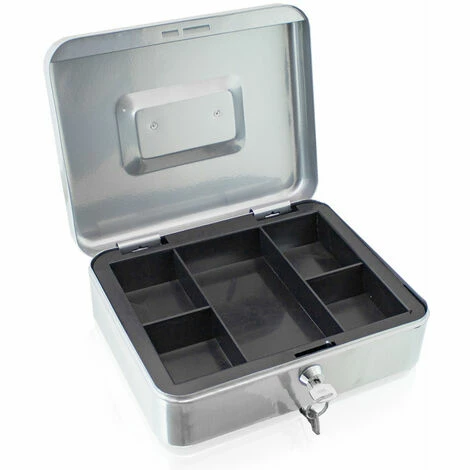 BITUXX Geldkassette 25 cm groß abschließbar Münz Geld Zählbrett Kasse Safe hellgrau 250mm (mit Münzeinlage) BITUXX Geldkassette 25 Cm Groß Abschließbar Münz Geld Zählbrett Kasse Safe Hellgrau 250mm (mit Münzeinlage) -BITUXX Geschäft 29826172 4