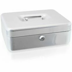 BITUXX Geldkassette 25 Cm Groß Abschließbar Münz Geld Zählbrett Kasse Safe Hellgrau 250mm (mit Münzeinlage) 4 BITUXX Geldkassette 25 Cm Groß Abschließbar Münz Geld Zählbrett Kasse Safe Hellgrau 250mm (mit Münzeinlage) -BITUXX Geschäft 29826172 5