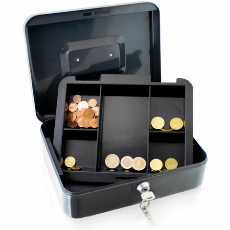 BITUXX Geldkassette 25 cm groß abschließbar Münz Geld Zählbrett Kasse Safe dunkelgrau 250mm (mit Münzeinlage) BITUXX Geldkassette 25 Cm Groß Abschließbar Münz Geld Zählbrett Kasse Safe Dunkelgrau 250mm (mit Münzeinlage) -BITUXX Geschäft 29826187 3