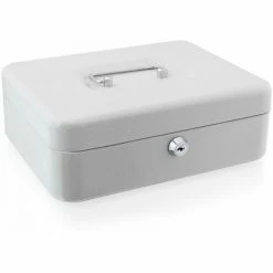 BITUXX Geldkassette 25 Cm Groß Abschließbar Münz Geld Zählbrett Kasse Safe Lichtgrau 250mm (mit Münzeinlage) 4 BITUXX Geldkassette 25 Cm Groß Abschließbar Münz Geld Zählbrett Kasse Safe Lichtgrau 250mm (mit Münzeinlage) -BITUXX Geschäft 29826243 5