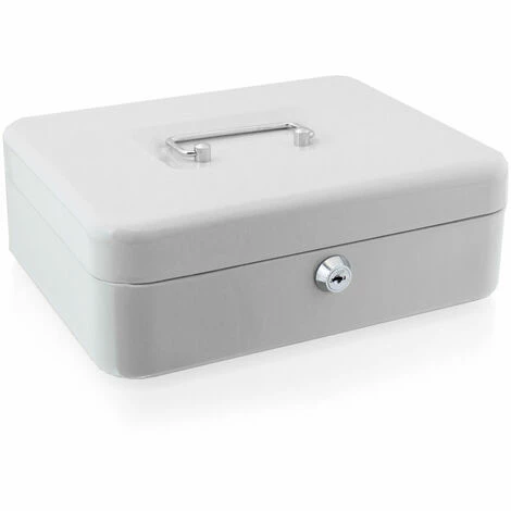 BITUXX Geldkassette 25 cm groß abschließbar Münz Geld Zählbrett Kasse Safe lichtgrau 250mm (mit Münzeinlage) BITUXX Geldkassette 25 Cm Groß Abschließbar Münz Geld Zählbrett Kasse Safe Lichtgrau 250mm (mit Münzeinlage) -BITUXX Geschäft 29826243 5