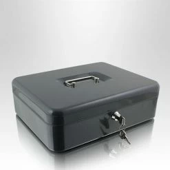 BITUXX Geldkassette 30 Cm Groß Flach Abschließbar Münz Geld Zählbrett Kasse Dunkelgrau 300mm (mit Münzzählbrett) 3 BITUXX Geldkassette 30 Cm Groß Flach Abschließbar Münz Geld Zählbrett Kasse Dunkelgrau 300mm (mit Münzzählbrett) -BITUXX Geschäft 29826244 4