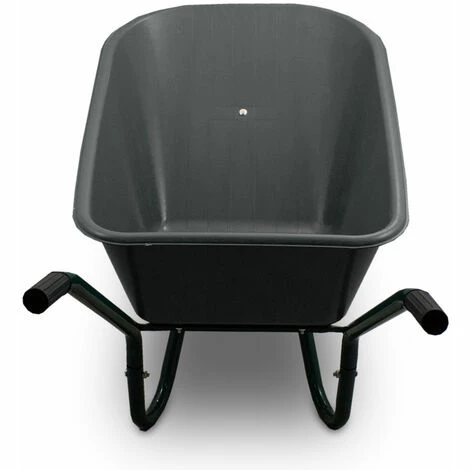 BITUXX Schubkarre 100L Schubkarren Schiebkarre Bauschubkarre mit PVC Wanne und PU Rad bis 250kg (Schubkarre mit PVC Mulde Schwarz und PU Rad Gelb) BITUXX Schubkarre 100L Schubkarren Schiebkarre Bauschubkarre Mit PVC Wanne Und PU Rad Bis 250kg (Schubkarre Mit PVC Mulde Schwarz Und PU Rad Gelb) -BITUXX Geschäft 32561715 3