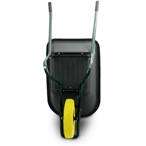 BITUXX Schubkarre 100L Schubkarren Schiebkarre Bauschubkarre mit PVC Wanne und PU Rad bis 250kg (Schubkarre mit PVC Mulde Schwarz und PU Rad Gelb) BITUXX Schubkarre 100L Schubkarren Schiebkarre Bauschubkarre Mit PVC Wanne Und PU Rad Bis 250kg (Schubkarre Mit PVC Mulde Schwarz Und PU Rad Gelb) -BITUXX Geschäft 32561715 4