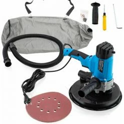 BITUXX Wand-Deckenschleifer Trockenbauschleifer Tellerschleifer Schleifmaschine 1200W 225mm Inklusive Fangsack Und Schleifpapier