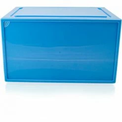 BITUXX 6er Set Blaue Schuhbox Stapelbar Aufbewahrungsbox Kunststoffbox Schuhkasten Schuhkarton Schuhorganizer Bis Gr.47 -BITUXX Geschäft 36319003 4