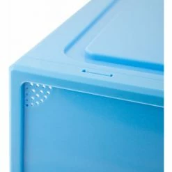 BITUXX 6er Set Blaue Schuhbox Stapelbar Aufbewahrungsbox Kunststoffbox Schuhkasten Schuhkarton Schuhorganizer Bis Gr.47 -BITUXX Geschäft 36319003 5