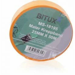 BITUXX 50M Profi Maler Kreppband Goldband Abdeckband Klebeband 25 Mm