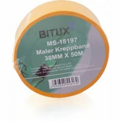 BITUXX 50M Profi Maler Kreppband Goldband Abdeckband Klebeband 38 Mm