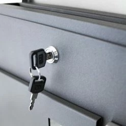 BITUXX Design Briefkasten 18065 Wandbriefkasten Hausbriefkasten Postkasten Mit Zeitungsfach Anthrazit Graphit Optik Und Edelstahl Einwurf -BITUXX Geschäft 39859849 5