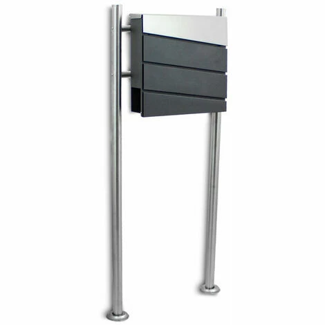 BITUXX Freistehender Design Standbriefkasten 18437 Briefkastenanlage Briefkasten mit Zeitungsfach Anthrazit Graphit Optik und Edelstahl Einwurf BITUXX Freistehender Design Standbriefkasten 18437 Briefkastenanlage Briefkasten Mit Zeitungsfach Anthrazit Graphit Optik Und Edelstahl Einwurf -BITUXX Geschäft 39859865 2