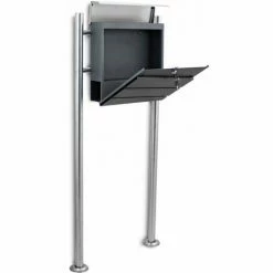 BITUXX Freistehender Design Standbriefkasten 18437 Briefkastenanlage Briefkasten Mit Zeitungsfach Anthrazit Graphit Optik Und Edelstahl Einwurf 3 BITUXX Freistehender Design Standbriefkasten 18437 Briefkastenanlage Briefkasten Mit Zeitungsfach Anthrazit Graphit Optik Und Edelstahl Einwurf -BITUXX Geschäft 39859865 4