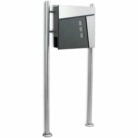 BITUXX Freistehender Design Standbriefkasten 18441 Briefkastenanlage Briefkasten mit Zeitungsfach Anthrazit Graphit Optik und Edelstahl Einwurf BITUXX Freistehender Design Standbriefkasten 18441 Briefkastenanlage Briefkasten Mit Zeitungsfach Anthrazit Graphit Optik Und Edelstahl Einwurf -BITUXX Geschäft 39926389 2