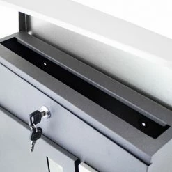 BITUXX Freistehender Design Standbriefkasten 18441 Briefkastenanlage Briefkasten Mit Zeitungsfach Anthrazit Graphit Optik Und Edelstahl Einwurf 4 BITUXX Freistehender Design Standbriefkasten 18441 Briefkastenanlage Briefkasten Mit Zeitungsfach Anthrazit Graphit Optik Und Edelstahl Einwurf -BITUXX Geschäft 39926389 5