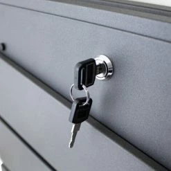 BITUXX Design Briefkasten 18064 Wandbriefkasten Hausbriefkasten Postkasten Mit Zeitungsfach Anthrazit Graphit Optik Und Edelstahl Einwurf -BITUXX Geschäft 39926615 5