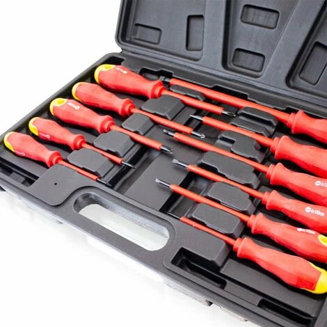 Bituxx 11 tlg. Schraubendreher Set isoliert Kreuz Schlitz Schraubenzieher Magnetisch CrV Stahl Bituxx 11 Tlg. Schraubendreher Set Isoliert Kreuz Schlitz Schraubenzieher Magnetisch CrV Stahl -BITUXX Geschäft 40450988 3