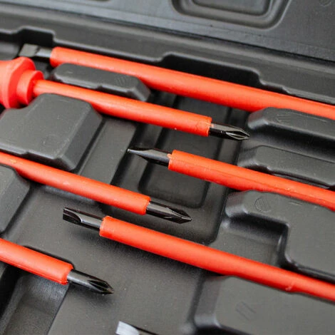 Bituxx 11 tlg. Schraubendreher Set isoliert Kreuz Schlitz Schraubenzieher Magnetisch CrV Stahl Bituxx 11 Tlg. Schraubendreher Set Isoliert Kreuz Schlitz Schraubenzieher Magnetisch CrV Stahl -BITUXX Geschäft 40450988 5