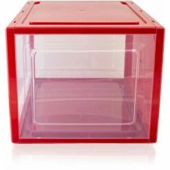 BITUXX Rote Schuhbox Stapelbar Aufbewahrungsbox Kunststoffbox Schuhkasten Schuhkarton Schuhorganizer Bis Gr.47 -BITUXX Geschäft 41441496 3