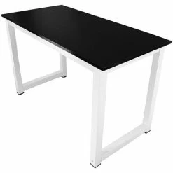 Bituxx Schreibtisch Computertisch Bürotisch Officetisch PC Tisch Desk Table 120x60cm (Weiss/Schwarz) -BITUXX Geschäft 42827180 3