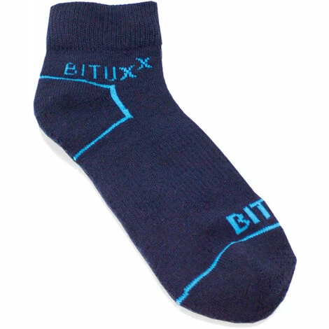 BITUXX 1 Paar Quaters Freizeit & Arbeitssocken Blau / Navyblau 47-50 2 BITUXX 1 Paar Quaters Freizeit & Arbeitssocken Blau / Navyblau 47-50 – Bild 2